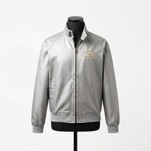 Veste sportive à capuche pour homme, coupe classique, col montant, couleur unie, pour l'hiver - Product Image 1