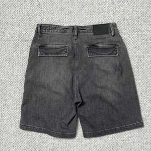 Shorts en jean décontractés coupe droite personnalisés pour hommes, coupe-vent, écologiques, style urbain, 100 % coton, couleur unie, en promotion - Product Image 2