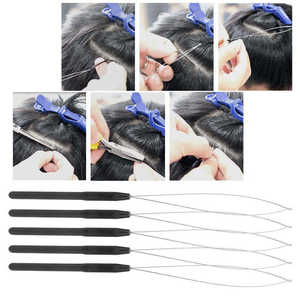 Herramientas Profesionales de Acero Inoxidable con Punta en K para Extensiones de Cabello y Cuentas de Rastas JS-HET-004 Clase I Java Quirúrgico - Product Image 4