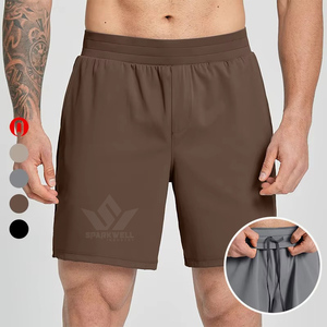 Men's Quick Dry <b>Athletic</b> Shorts Lightweight Elastic Waist Gym Running Training Sports Shorts with Side Pockets - Product Image 2