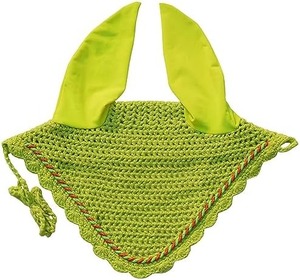 Wholesale High Performance Horse Ear Bonnet Crochet Style Lightweight Breathable Washable <b>Fly</b> Veil Made in Pakistan for Riders - Product Image 3
