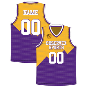 Sublimation OEM Basketball Jersey Print Color Retro Youth Design Logo Custom Reversible Basketball Uniform - Product Image 1