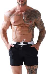 กางเกงว่ายน้ำชายแบบสวมใส่สบาย 3 มิติ ผลิตตามสั่ง ทำจากโพลีเอสเตอร์/ไนลอน ซับในแบบรัดรูป ความยาว 7 นิ้ว แห้งเร็ว ป้องกันรังสียูวี - Product Image 5