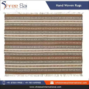 Alfombras tejidas bordadas de algodón reciclado 100% de lujo de alta calidad alfombras de diseño personalizado alfombras y juegos precio al por mayor - Product Image 3