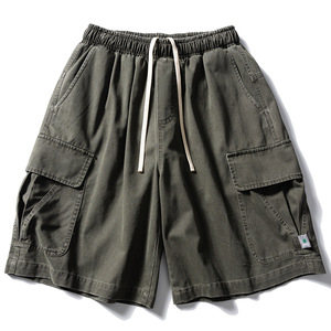 Pantalones Cortos Cargo Unisex 100% Algodón, Multibolsillos, Corte Holgado, Resistentes, Lavados, Estilo Casual Medio, Diseño Personalizado con Impresión de tu Propia Marca - Product Image 2