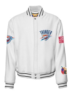 เสื้อแจ็คเก็ตโอคลาโฮมา ซิตี้ ธันเดอร์ วูล วาร์ซิตี้ สีขาว - Product Image 1