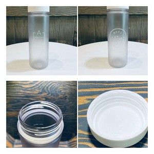 Borraccia coreana in Tritan da 500ml, satinata traslucida, riutilizzabile, per lo sport, con scala graduata e logo personalizzabile - Product Image 3
