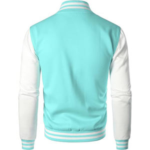 Blouson Bomber Aviateur Homme Printemps Automne, Style Universitaire Décontracté, Couleur Unie, pour Couple - Product Image 3