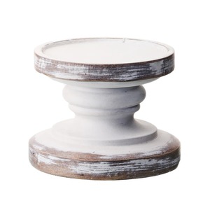เชิงเทียนไม้สีขาวสไตล์วินเทจสำหรับตกแต่งบ้าน - Product Image 5