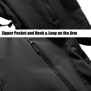 Chaqueta Táctica Personalizada al por Mayor para Hombre, Chaqueta Softshell Impermeable de Invierno, Chaqueta Softshell Transpirable de Nailon y Poliéster - Product Image 5