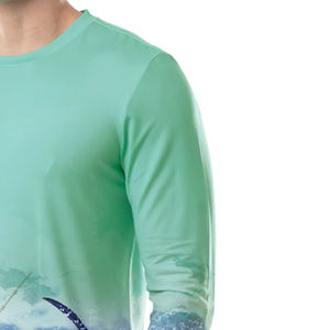Camisa de Pesca de Manga Larga para Hombre, Impresión por Sublimación, UPF 50, Protección Anti-UV, Ropa para Exteriores - Product Image 3
