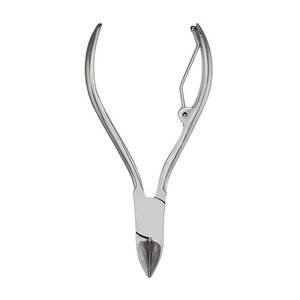 Coupe-ongles professionnel en acier inoxydable avec lame incurvée/plate et tranchante, portable pour les ongles épais des doigts et des orteils, usage adulte - Product Image 1