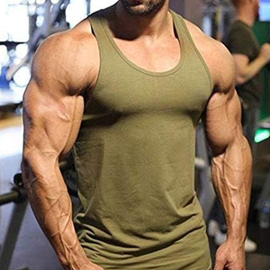 Débardeurs de sport tricotés pour hommes, style streetwear, séchage rapide, dos en Y, pour la musculation et la gym - Product Image 3
