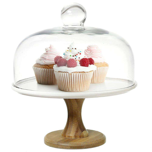 Support à gâteau 100 % bois premium, présentoir à desserts naturel, piédestal polyvalent pour cupcakes, pâtisseries, mariages, fêtes - Product Image 1