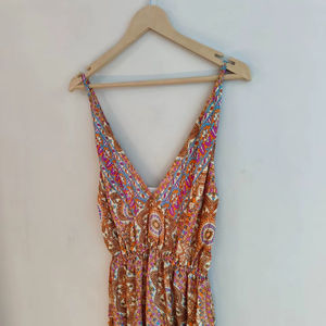 ชุดเดรสยาวผ้าไหมแท้ 100% สำหรับผู้หญิง งานแฮนด์เมด ดีไซน์หรูหรา สไตล์โบฮีเมียน ผลิตจากผ้าธรรมชาติที่ยั่งยืน เหมาะสำหรับใส่ในฤดูร้อน งานแต่งงาน หรือโอกาสพิเศษ - Product Image 1