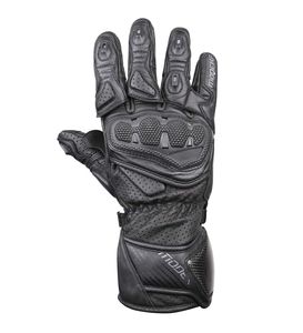 Guantes de Motociclismo de Cuero Vacuno con Protección Completa para los Dedos, Protector de Nudillos Duro, Antideslizantes, Impermeables, de Secado Rápido, con Diseño Deportivo - Product Image 1