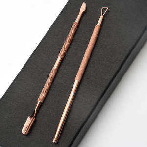 Empujador de Cutículas Desechable de Acero Inoxidable para Manicura y Pedicura con Función de Empujar y Remover Piel Muerta ANAAIF - Product Image 4