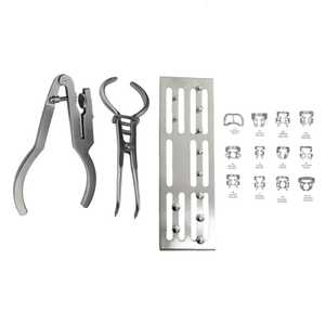 OEM Dental Rubber Dam Kit 12Pcs CE ISO 13485 Endodontic Restorative Isolation <b>Set</b> Manual Class II 12 <b>Punch</b> Forceps Frame Sialkot - Product Image 2
