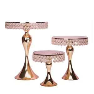 New Arrival Eco-Friendly Dishwasher Safe Metal Warm Toned Cake <b>Stand</b> for Hotel Birthday Parties Tabletop Use - Product Image 5