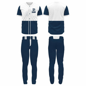 Uniforme de Béisbol de Último Diseño, Nuevo Estilo, Transpirable, de Secado Rápido, Ligero, de Primera Calidad, Color Sólido, 100% Poliéster, para Venta en Línea - Product Image 1