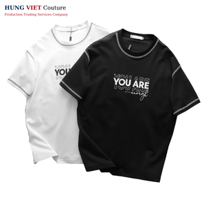 Camiseta unisex de alta calidad con logotipo de pantalla de seda y cuello redondo, camiseta lisa para ropa informal, ropa de hombre a precio barato - Product Image 2