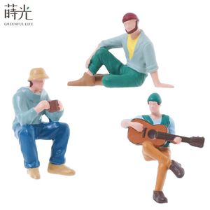 [2,9] Moderno hecho a mano campamento personaje terrario modelo en miniatura casa de muñecas accesorios figuritas hechas de resina arte coleccionable 3D - Product Image 3