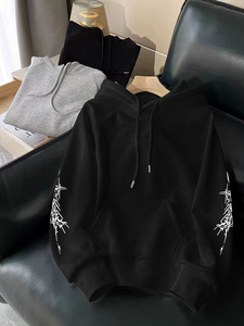 High Quality OEM Custom 380G Heavyweight Oversized Cotton Half Zip Hoodie <b>Thick</b> <b>Fleece</b> Pullover - Product Image 3