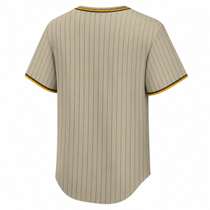 Camiseta de Béisbol Premium para Hombre, Cierre de Botones, Manga Corta, Rayas, 100% Poliéster, Corte Regular, Ropa para Adultos - Product Image 2