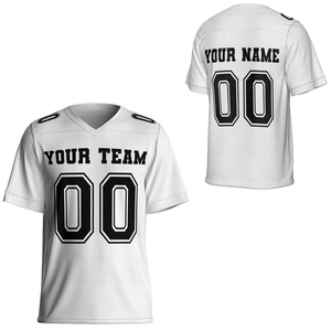 Jersey de Fútbol Americano Personalizado OEM de Alta Calidad, Unisex, Manga Corta, Secado Rápido, Impresión por Transferencia de Calor, Antibacteriano en la Parte Delantera - Product Image 3