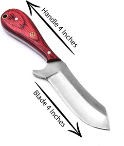 Carbon Steel Bull <b>Cutter</b> Knife Hand Forged Heavy Duty Fixed Blade Razor Sharp Cutting <b>Edge</b> Ergonomic Wooden Handle Premium - Product Image 4