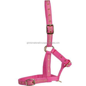Dos de cheval en nylon robuste magnifiquement conçu sur mesure entièrement réglable avec boucle sur la pièce de tête et la muserolle - Product Image 2