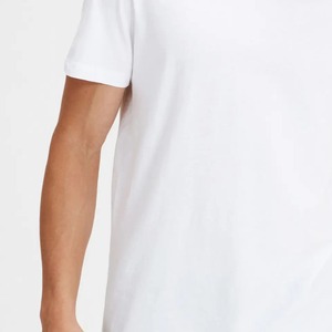 Private Label OEM Custom Logo Front Design <b>Men's</b> Plus Size <b>Shirts</b> 100% Cotton <b>Short</b> <b>Sleeve</b> Summer Casual Blank <b>White</b> T <b>Shirts</b> - Product Image 6