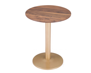 Mesa Auxiliar Extensible con Base de Metal y Tapa de Madera, Diseño Moderno para Salas de Estar, Dormitorios o Patios, Agrega Estilo - Product Image 3