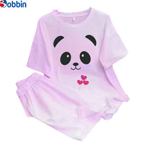 Customized Trade New Fashion Summer Women's 2Pcs Sets Outfits T-<b>Shirt</b> and Shorts Print Tracksuit Printed Sets Casual Loose - Product Image 4