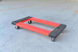 Premium High Capacity 1000lbs Polypropylene Mover Wheel Dolly Smooth Platform Lift Trucks Easily Approach All Directions - Product Image 5