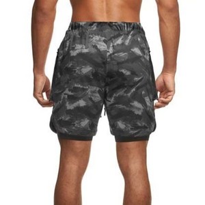 Shorts Unisex de Secado Rápido con Estampado, Cordón Ajustable y Bolsillos, Cintura Media, Estilo Playa, Tejido de Poliéster y Spandex - Product Image 4