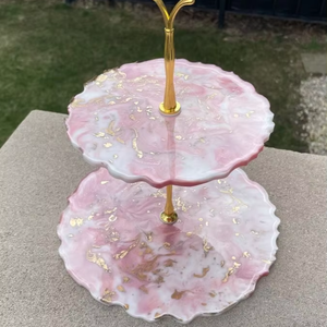 Support à dessert de qualité supérieure, écologique, résistant à la chaleur, réutilisable, présentoir à gâteaux, design artisanal - Product Image 6