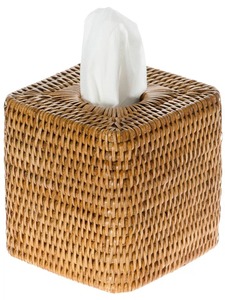 Modern <b>Black</b> Square Tissue Box Cover Free Standing for Bathroom Decor - Product Image 6