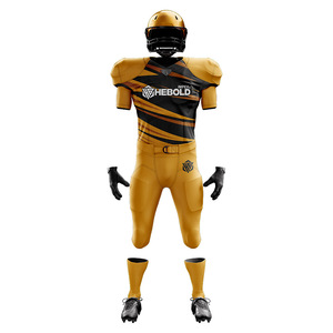 Wholesale 100% Polyester Breathable 3D Pattern American <b>Football</b> Uniforms Plus <b>Size</b> Sports Wear Sets Sublimation Printed - Product Image 3