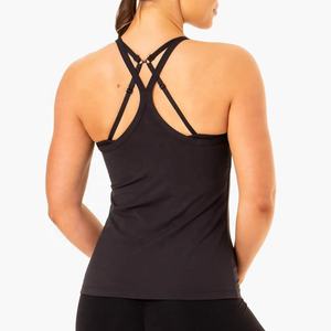 Wholesale Custom Design Breathable fabric workout plain gym tank tops Wholesale best <b>womens</b> tank top <b>blouses</b> & shirts - Product Image 5