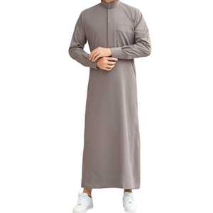 Kandura Emiratí para Hombre, Vestido Largo Tradicional Árabe Musulmán, Proveedor de Ropa Islámica Premium, Venta al por Mayor - Product Image 1