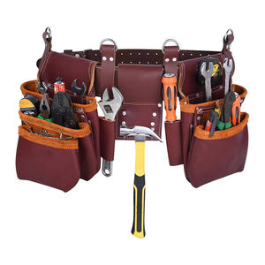 Ceinture à outils en cuir double multifonctionnelle, nouveau design, sur mesure, pour charpentier, en vente à prix raisonnable - Product Image 1