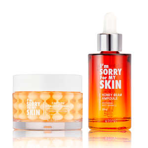 Lo siento, mi set de cuidado de la piel es perfectamente compatible con la crema Vitalizer y la ampolla Honey Beam Multivitamin Whitening. - Product Image 1