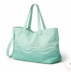 Sac fourre-tout en toile de coton personnalisé avec logo rayé, grand format, écologique et réutilisable, imprimé sur mesure pour la gym et les femmes - Product Image 4