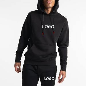 Survêtement technique unisexe décontracté à capuche, coupe régulière, léger, 100 % coton, polaire uni, avec logo personnalisé, idéal pour l'hiver - Product Image 1