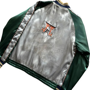 Chaqueta Sukajan Ligera de Invierno para Hombre, Estilo Urbano, Cuello Alto, Logotipo Frontal, Tela Satinada Suave, Diseño Bordado Moderno - Product Image 5