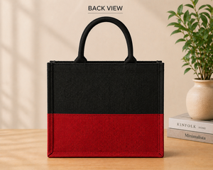 Sac fourre-tout personnalisé en jute bicolore, écologique, réutilisable, pour courses, en toile de jute laminée, pour cadeaux, mariage, exposition, avec poignées en corde - Product Image 3