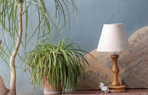 Lámpara de Madera Reciclada con Papel Orgánico 100% de Fibra de Cáñamo y Papel de Encaje Diseñado a Mano para Decoración del Hogar - Product Image 5