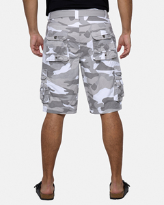 Shorts cargo amples pour hommes, style utilitaire confortable, shorts cargo d'extérieur pour hommes, design multi-poches robuste - Product Image 1