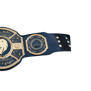 Cinturón de Campeón Negro Personalizado con Diseño de León, Cinturón de Lucha Libre de Primera Calidad, Regalo Personalizado para Fanáticos y Coleccionistas - Product Image 3